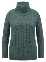 Rollkragen-Pullover Emilia Lay türkis