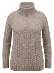 Rollkragen-Pullover Emilia Lay beige