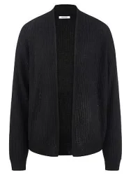 Strickjacke aus Seide und Kaschmir Peter Hahn schwarz
