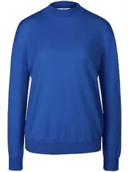Pullover aus 100% Schurwolle Biella Yarn Peter Hahn blau