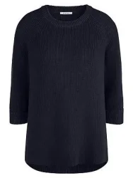 Long-Pullover aus 100% SUPIMA®-­Baumwolle Peter Hahn blau