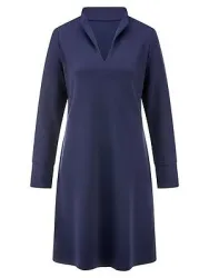 Jersey-Kleid Peter Hahn blau