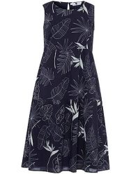 Ärmelloses Kleid Anna Aura blau