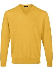 V-Pullover Peter Hahn gelb