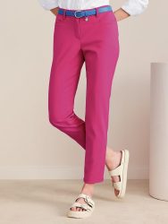 Knöchellange Hose Fadenmeister Berlin pink
