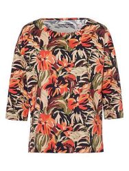 Rundhals-Shirt Gurli Green Cotton schwarz
