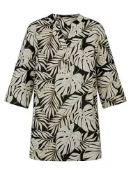 Long-Bluse 3/4-Arm Emilia Lay schwarz