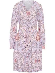 Kleid V-Ausschnitt Uta Raasch multicolor