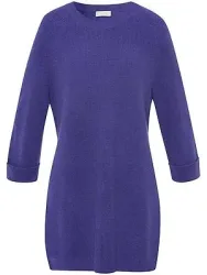 Long-Pullover aus Schurwolle und Kaschmir Peter Hahn lila