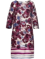 Kleid Rundhals-Ausschnitt Peter Hahn lila