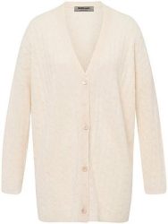 Long-Strickjacke aus 100% Kaschmir Peter Hahn beige
