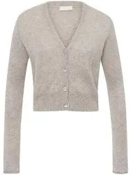 Strickjacke aus 100% Kaschmir Peter Hahn beige