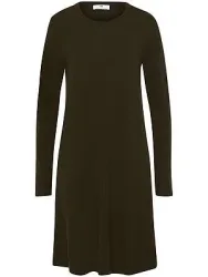 Strickkleid Rundhals-Ausschnitt Peter Hahn grün