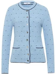 Strickjacke Rundhals-Ausschnitt Peter Hahn multicolor