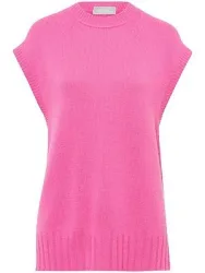 Rundhals Pullunder aus Schurwolle und Kaschmir include pink