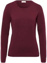 Rundhals-Pullover aus Kaschmir Peter Hahn rot