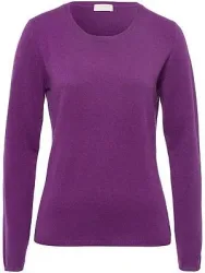 Rundhals-Pullover aus Kaschmir Peter Hahn lila