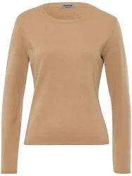 Rundhals-Pullover aus 100% Premium-Kaschmir Peter Hahn braun