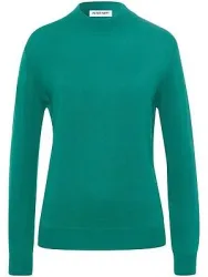 Stehbund-Pullover Modell Sabrina aus Seide und Kas Peter Hahn grün