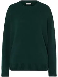 Rundhals-Pullover Kaschmir Peter Hahn grün