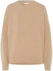 Rundhals-Pullover Kaschmir Peter Hahn braun