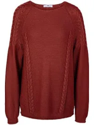 Rundhals-Pullover Peter Hahn rot