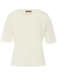 Rundhals-Pullover aus 100% Kaschmir Peter Hahn weiss