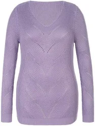 V-Pullover Emilia Lay lila