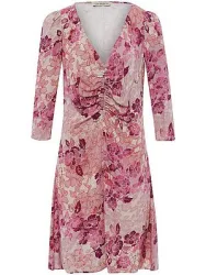 Kleid V-Ausschnitt Uta Raasch rosé