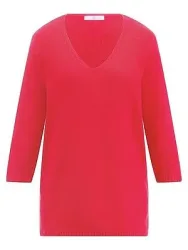 V-Pullover 3/4-Arm Emilia Lay pink