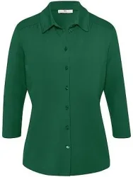 Jersey-Bluse 3/4-Arm Peter Hahn grün