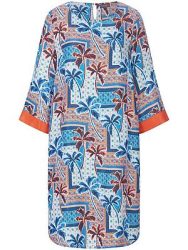Kleid Rundhals-Ausschnitt MYBC blau