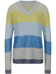 V-Pullover MYBC blau