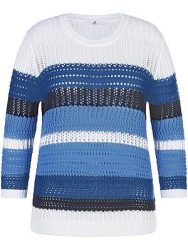 Rundhals-Pullover 3/4-Arm Anna Aura weiss