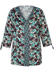Bluse V-Ausschnitt Anna Aura beige