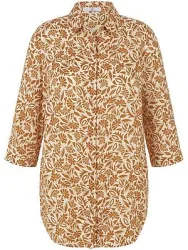 Long-Bluse 3/4-Arm Emilia Lay beige