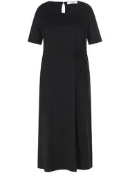 Jersey-Kleid Rundhals-­Ausschnitt Emilia Lay schwarz