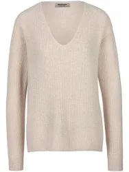 V-Pullover aus 100% Premium-Kaschmir Peter Hahn beige