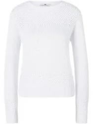 Pullover U-Boot-­Ausschnitt Peter Hahn weiss