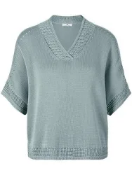 V-Pullover Peter Hahn blau