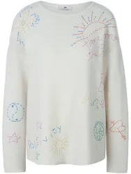 Rundhals-Pullover Peter Hahn weiss