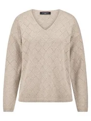 V-Pullover Fadenmeister Berlin beige