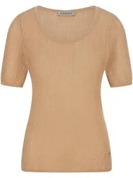 Pullover Rundhals-Ausschnitt Uta Raasch gold