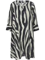 Kleid Rundhals-Ausschnitt Peter Hahn weiss