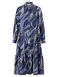 Kleid 3/4-Arm Peter Hahn blau