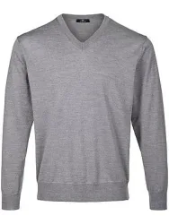 V-Pullover Peter Hahn grau