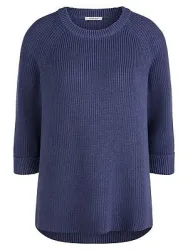 Long-Pullover aus 100% SUPIMA®-­Baumwolle Peter Hahn blau