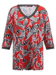 V-Shirt 3/4-Arm Emilia Lay rot