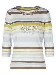 Rundhals-Shirt 3/4-Arm BASLER multicolor