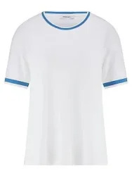 T-Shirt Rundhals-­Ausschnitt Peter Hahn weiss